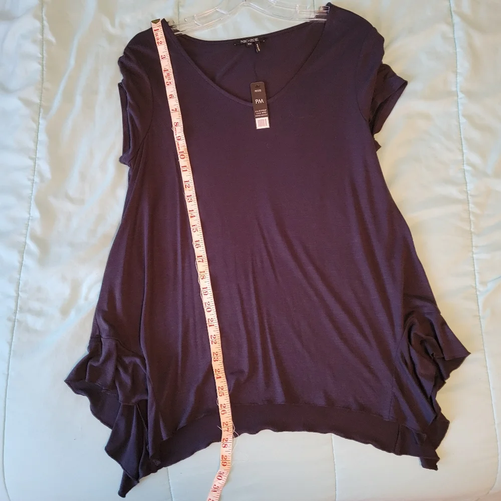 Nic & Zoe Boardwalk Ruffle Hem Top - Picture 9 of 12